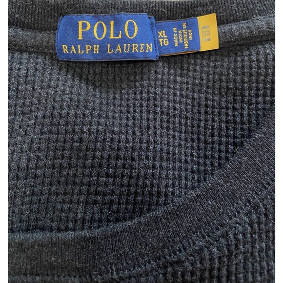 POLO Ralph Lauren Mens Basic Waffle Long Sleve Shirt XL Nice! - Picture 8 of 10